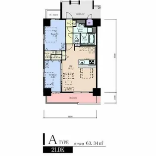 ストラーダ浅間【6階】の間取り