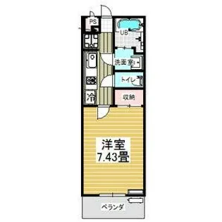 belle ville Hiranaka(ヴェル ヴィル ヒラナカ)【2階】の間取り