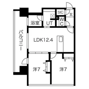 さくらHills NISHIKI Platinum Residence【7階】の間取り