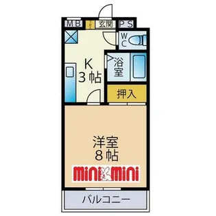 メゾン矢取Ⅱ【2階】の間取り