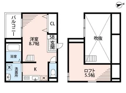 ベーネ日比野【1階】の間取り