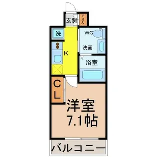 ライブコート千種【6階】の間取り