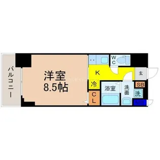 S-RESIDENCE平安通【3階】の間取り