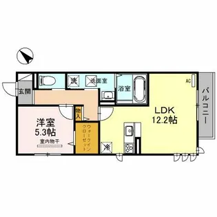 ラプロスペリータ【1階】の間取り