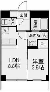 ラフィナート南明大寺【601号室】の間取り