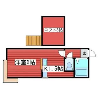 クレドール月寒【201号室】の間取り