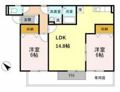 大阪府和泉市池上町2丁目【アパート】の間取り