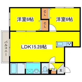 ルシアン元町【4階】の間取り
