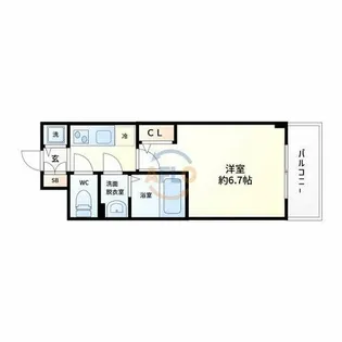 エスリードザ・グラン大阪サウス【2階】の間取り