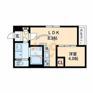 H-Maison大正Ⅱ【3階】の間取り