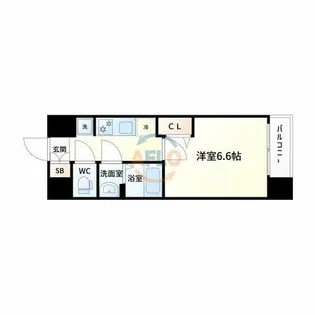 アドバンス大阪ヴェンティ【2階】の間取り