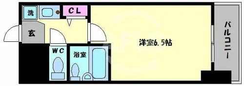 セレッソコート西心斎橋Ⅱ【2階】の間取り