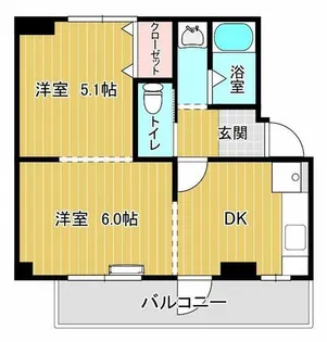 ヴィラナリー豊岡Ⅱ【1階】の間取り