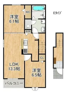 バナナヒルズ【2階】の間取り