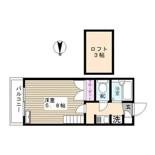 グラフィックメゾン樋井川【2階】の間取り