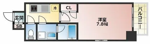 アーバネックス大阪城WEST【10階】の間取り