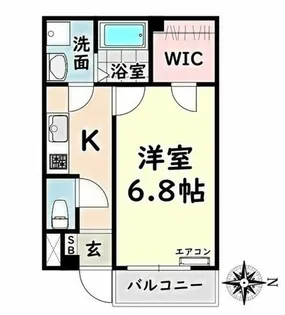 アンプルール リーブル 豊【1階】の間取り