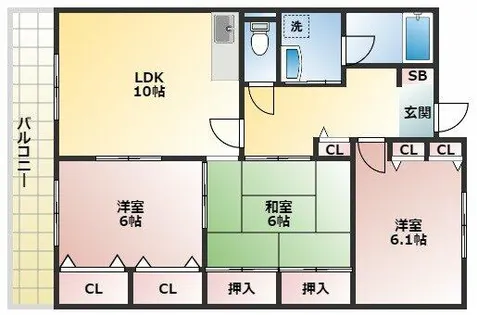 VIO東中野【3階】の間取り