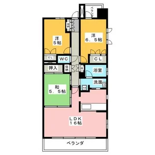 SS.FLAT桜山【8階】の間取り