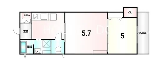 クリエオーレ豊島南【1階】の間取り