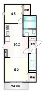 クリエオーレ豊島南【3階】の間取り