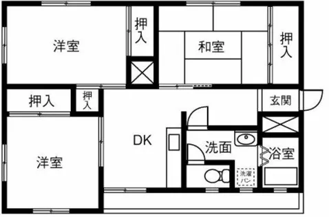ハイツ長野 R棟【102号室】の間取り