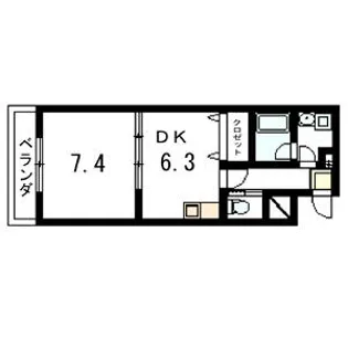 SELENE桂【2階】の間取り