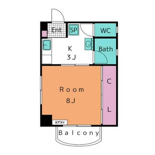 ゆたかビル【3階】の間取り