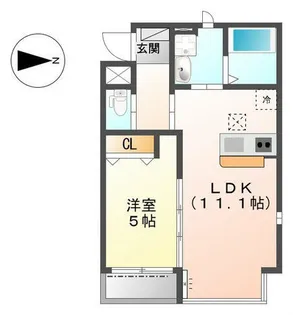 エスト ソレイユ【5階】の間取り