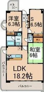 フォンテーヌ神山【3階】の間取り