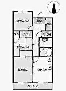 パークシティ川口PARTⅠ【4階】の間取り