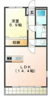 ライフパーク・ミナミ【5階】の間取り