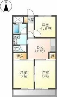 平安フジハイツ【6階】の間取り