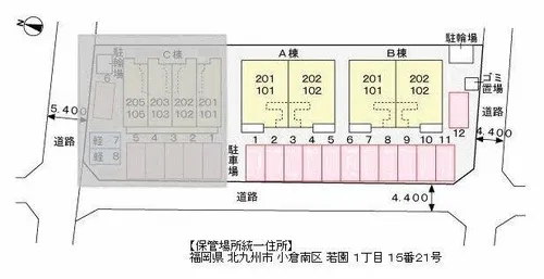 ウッド クリーク テラスC【1階】の間取り