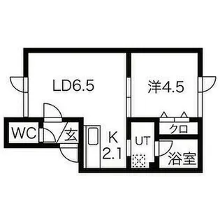 ヴィラージュ空港通り【202号室】の間取り