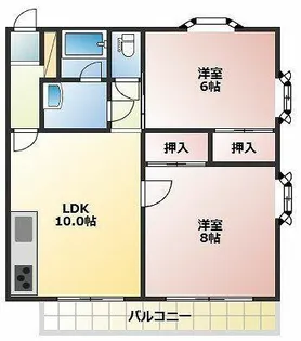 カーサアセーボ【201号室】の間取り