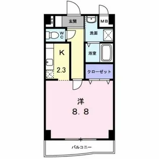 アルバ美合【302号室】の間取り