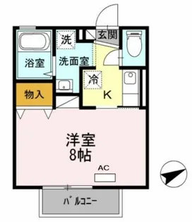 アーリ コート【2階】の間取り