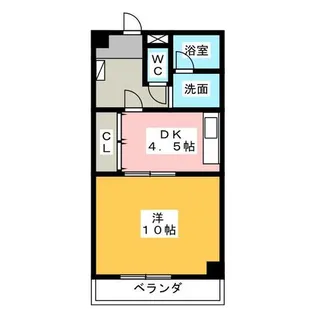 末広ビル【4階】の間取り