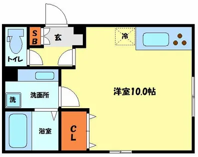 ウエストアロー阿波座【3階】の間取り