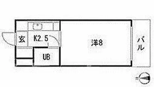 ティーズ桜川マンション【1階】の間取り