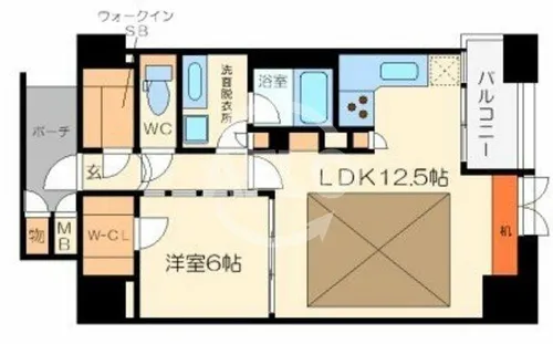 プライムアーバン堺筋本町【10階】の間取り
