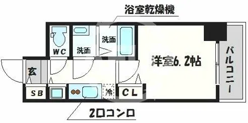 プレサンス高津公園ディオ【7階】の間取り
