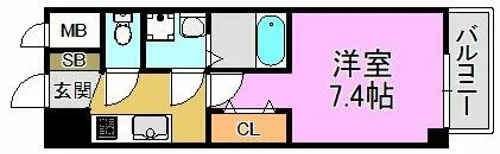 S-RESIDENCE高井田Central【11階】の間取り