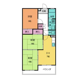 メゾンリーベA棟【4階】の間取り