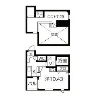 BRIQUE【102号室】の間取り