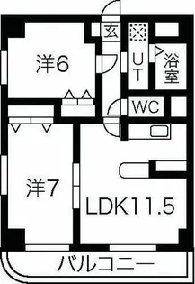 セントラルコート今伊勢【3階】の間取り