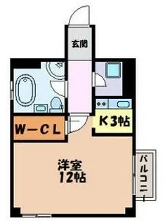 シュタットメゾンⅡ【3階】の間取り