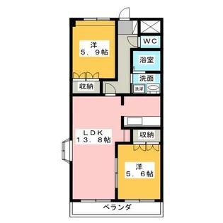 レガ・カンパーニャ【2階】の間取り