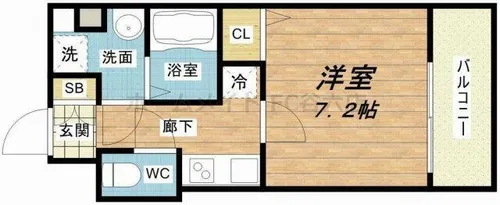 S-RESIDENCE新大阪Ridente【8階】の間取り
